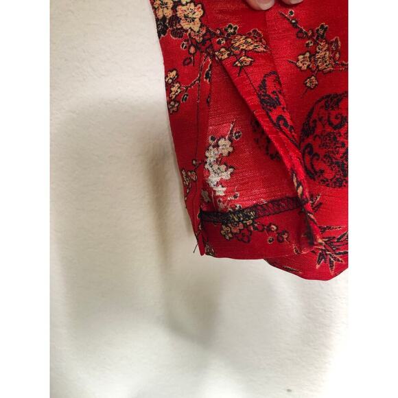 Vintage Teddi Of California Blouse Tunic Long-sleeve Asian Chinese Inspired 4X - Picture 9 of 14